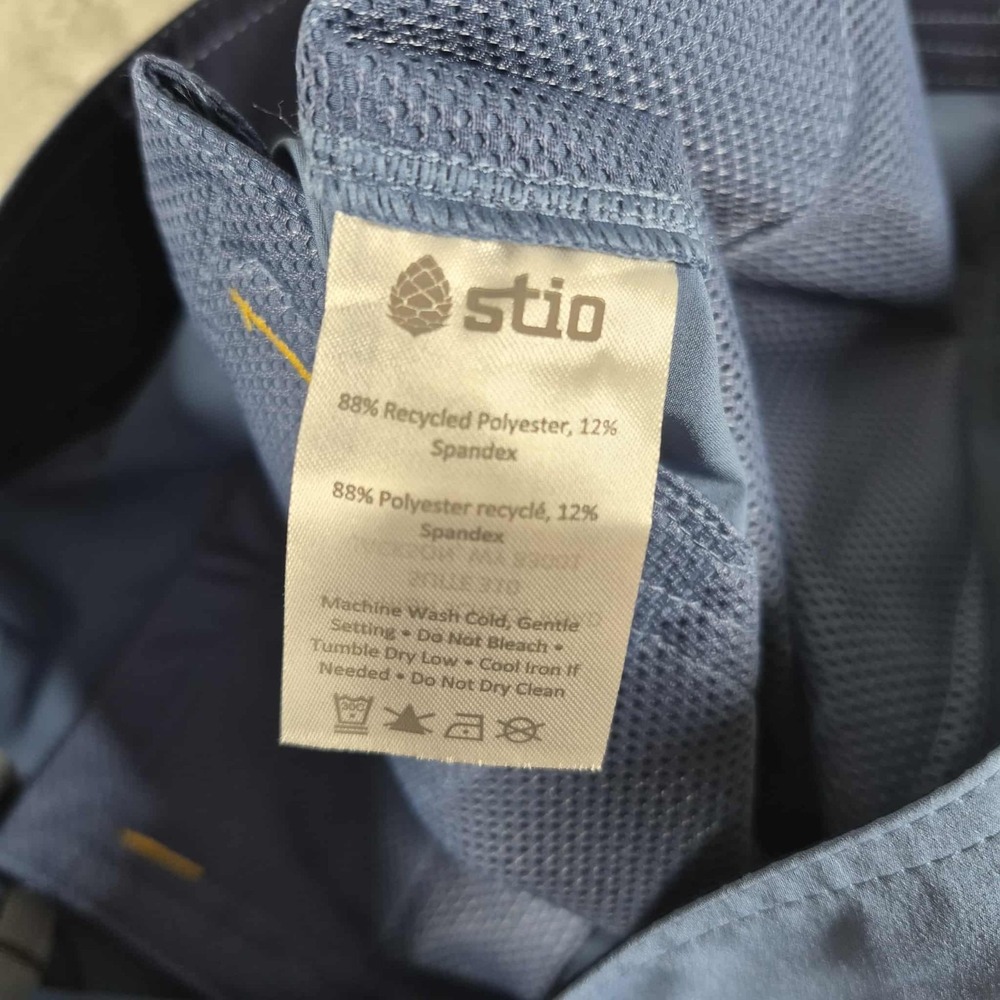 Stio CFS Board Shorts Men's 35 Blue 10" Inseam Hybrid Beach Pool Performance NWT - Picture 7 of 8